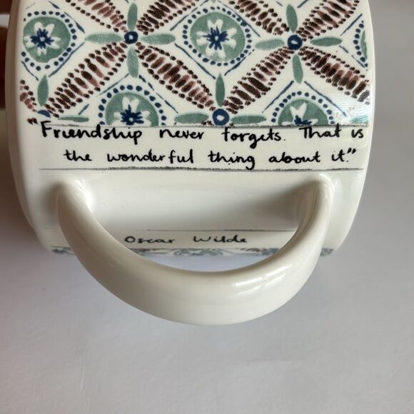 Anthropologie Alexandre Dumas Monogram Initial M Friendship Mug Cup NWT - Picture 3 of 10